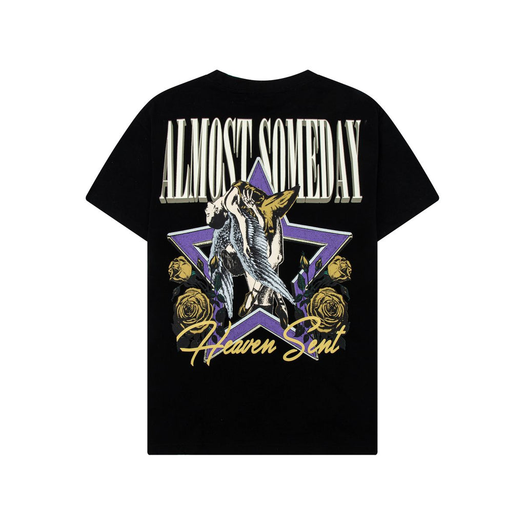ALMOST SOMEDAY HEAVEN SENT TEE (BLACK)