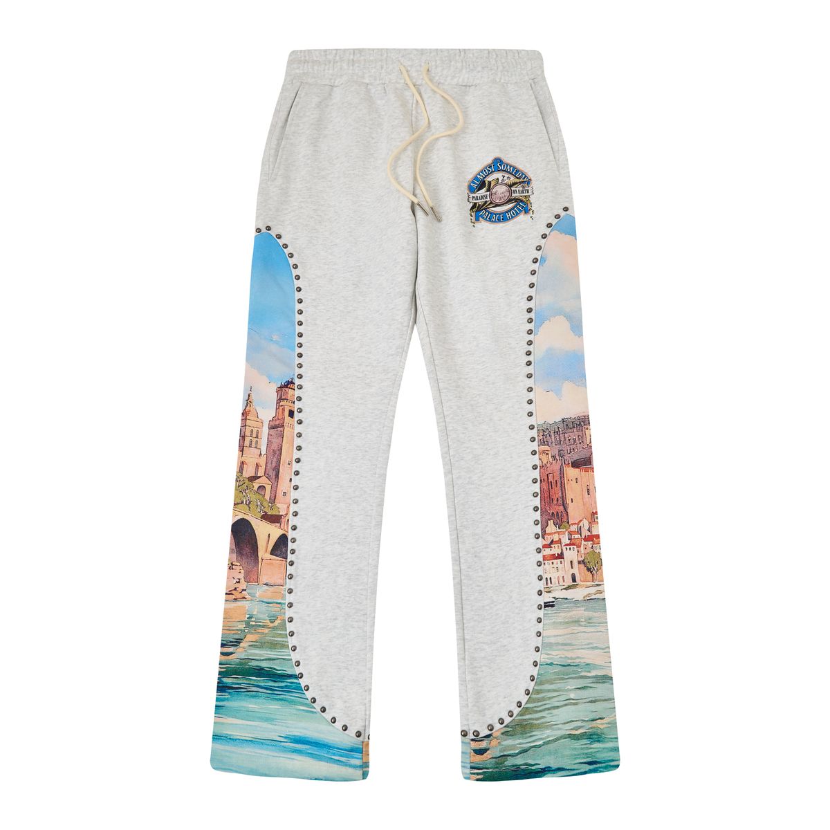 ALMOST SOMEDAY PALACE FLARES (HEATHER GREY)